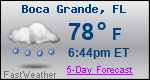 Weather Forecast for Boca Grande, FL