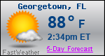Weather Forecast for Georgetown, FL