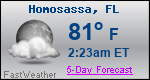 Weather Forecast for Homosassa, FL