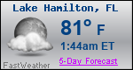 Weather Forecast for Lake Hamilton, FL