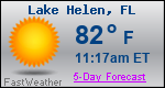 Weather Forecast for Lake Helen, FL