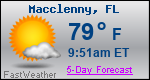 Weather Forecast for Macclenny, FL