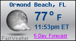 Weather Forecast for Ormond Beach, FL