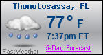 Weather Forecast for Thonotosassa, FL