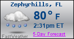 Weather Forecast for Zephyrhills, FL