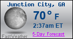 Weather Forecast for Junction City, GA