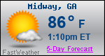 Weather Forecast for Midway, GA
