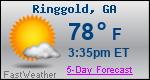 Weather Forecast for Ringgold, GA