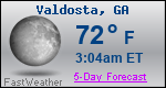 Weather Forecast for Valdosta, GA