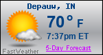 Weather Forecast for Depauw, IN