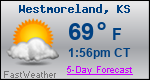 Weather Forecast for Westmoreland, KS