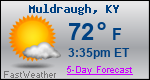Weather Forecast for Muldraugh, KY