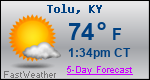 Weather Forecast for Tolu, KY