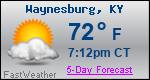 Weather Forecast for Waynesburg, KY