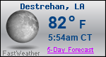Weather Forecast for Destrehan, LA