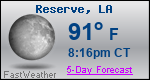 Weather Forecast for Reserve, LA