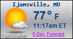 Weather Forecast for Ijamsville, MD