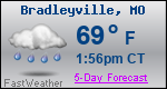 Weather Forecast for Bradleyville, MO