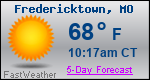 Weather Forecast for Fredericktown, MO