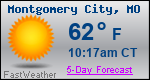 Weather Forecast for Montgomery City, MO