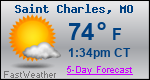 Weather Forecast for Saint Charles, MO