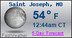 Weather Forecast for Saint Joseph, MO