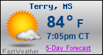 Weather Forecast for Terry, MS