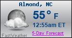 Weather Forecast for Almond, NC