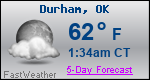 Weather Forecast for Durham, OK