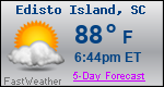 Weather Forecast for Edisto Island, SC