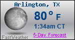 Weather Forecast for Arlington, TX