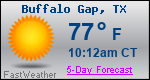 Weather Forecast for Buffalo Gap, TX