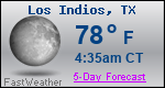 Weather Forecast for Los Indios, TX