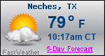 Weather Forecast for Neches, TX