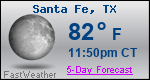 Weather Forecast for Santa Fe, TX