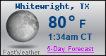 Weather Forecast for Whitewright, TX