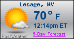 Weather Forecast for Lesage, WV