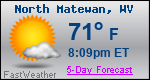 Weather Forecast for North Matewan, WV
