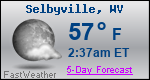 Weather Forecast for Selbyville, WV