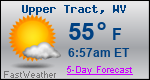 Weather Forecast for Upper Tract, WV
