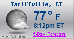 Weather Forecast for Tariffville, CT