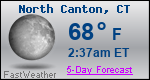 Weather Forecast for North Canton, CT