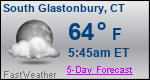 Weather Forecast for South Glastonbury, CT