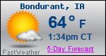 Weather Forecast for Bondurant, IA