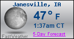 Weather Forecast for Janesville, IA
