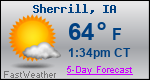 Weather Forecast for Sherrill, IA