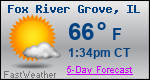 Weather Forecast for Fox River Grove, IL