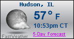 Weather Forecast for Hudson, IL