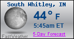 Weather Forecast for South Whitley, IN