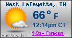 Weather Forecast for West Lafayette, IN